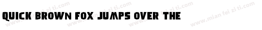quick brown fox jumps over the lazy字体转换